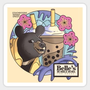 Belle's Bubble Boba Tea House Magnet